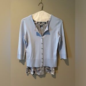 WHBM sweater and blouse set